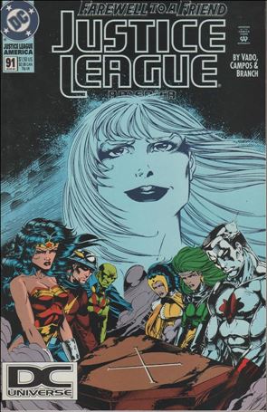 Justice League America issue 91-B DC Universe UPC (2nd Printing)