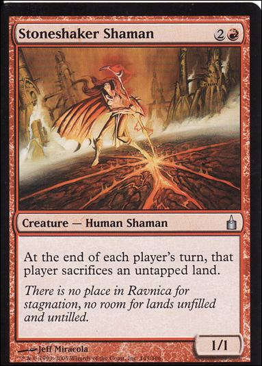 Magic the Gathering: Ravnica (Base Set)  card 145 Stoneshaker Shaman