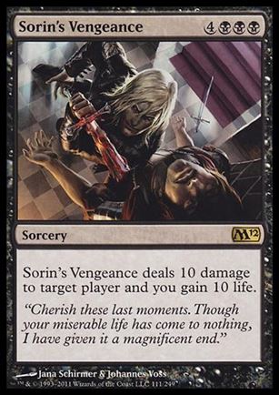 Magic the Gathering: 2012 Core Set (Base Set) card 111 Sorin's Vengeance