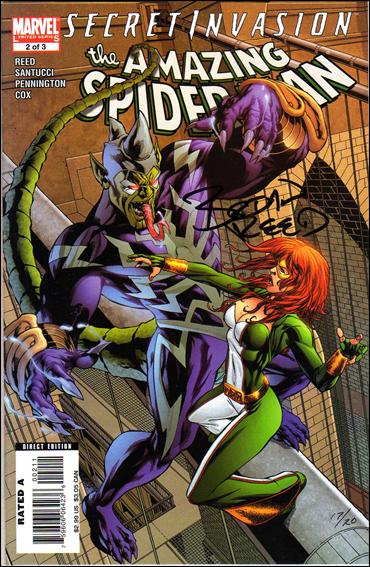 Secret Invasion: The Amazing Spider-Man issue 2-B DF (Signed by Brian Reed)  1/20