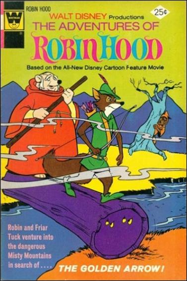 Walt Disney Productions the Adventures of Robin Hood issue 5-B Whitman Cover