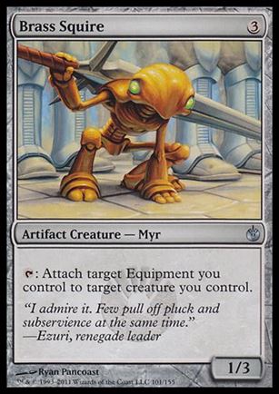 Magic the Gathering: Mirrodin Besieged (Base Set) card 101 Brass Squire