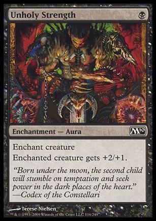 Magic the Gathering: 2010 Core Set (Base Set) card 116 Unholy Strength