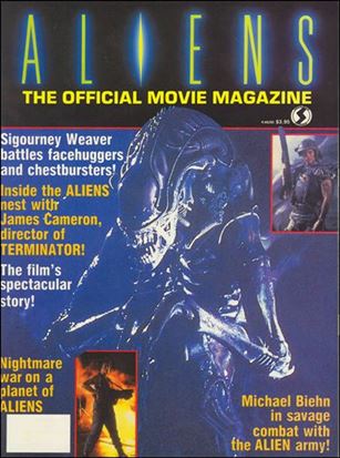 Official Aliens Movie Magazine Cover Image 1