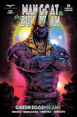 Man Goat & the Bunnyman: Green Eggs & Blam! issue 3-B Guillermo Fajardo Cover
