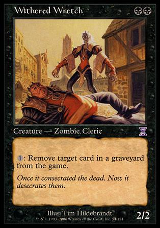 Magic the Gathering: Time Spiral (Timeshifted Subset) card 54 Withered Wretch
