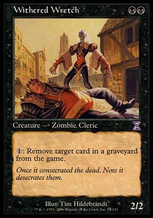 Magic the Gathering: Time Spiral (Timeshifted Subset) card 54 Withered Wretch