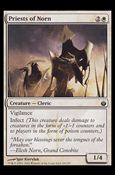 Magic the Gathering: Mirrodin Besieged (Base Set) card 16 Priests of Norn