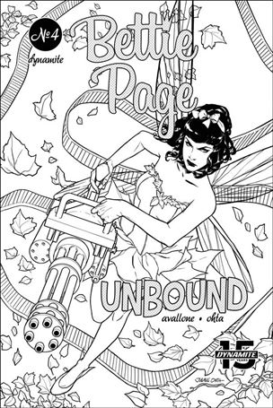 Bettie Page: Unbound issue 4-L Julius Ohta 1:40 Black & White Cover