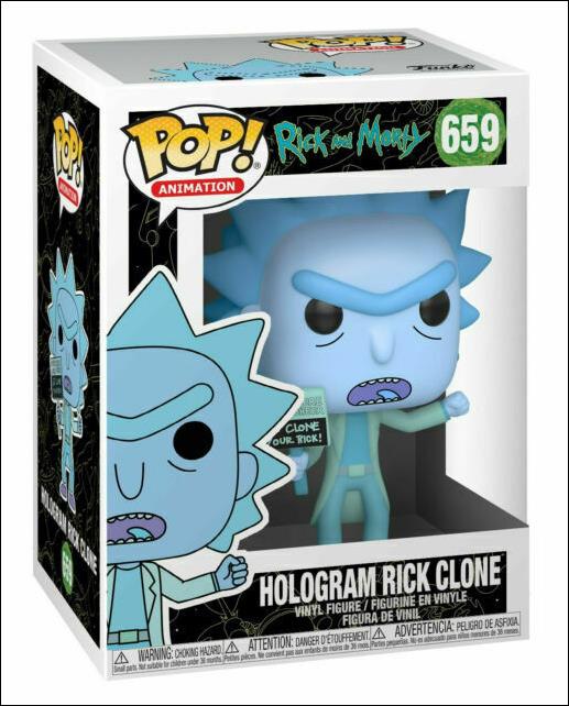 POP! Animation figure 659 Hologram Rick Clone