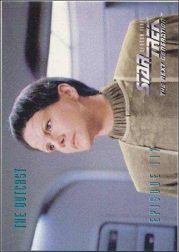 Star Trek: The Next Generation - The Episode Collection Season Five (Base Set) card 478 The Outcast, Episode 117A
