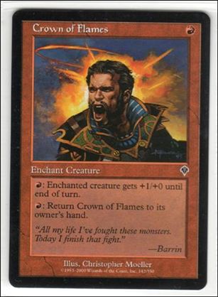 Magic the Gathering: Invasion (Base Set) card 142 Crown of Flames