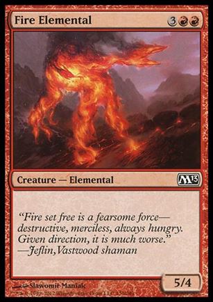 Magic the Gathering: 2013 Core Set (Base Set) card 130 Fire Elemental
