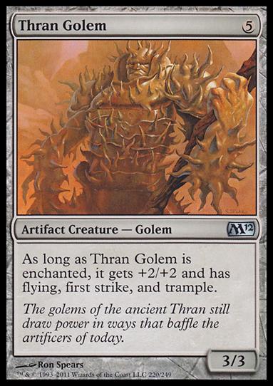 Magic the Gathering: 2012 Core Set (Base Set) card 220 Thran Golem