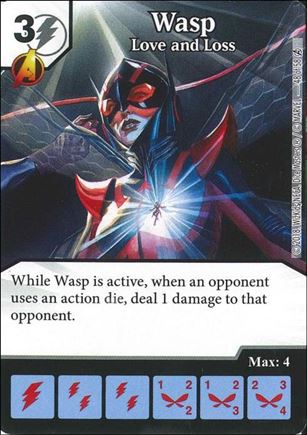 Marvel Dice Masters Avengers Infinity Campaign Box  card 48 Wasp: Love and Loss