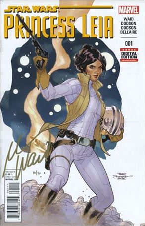 Princess Leia issue 1-ZC DF Dodson Cover (Signed in Gold by M. Waid) 1/30