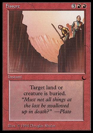 Magic the Gathering: The Dark (Base Set) card 63 Fissure