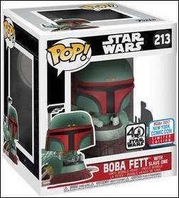 POP! Star Wars figure 213 Boba Fett with Slave One NYCC 2017