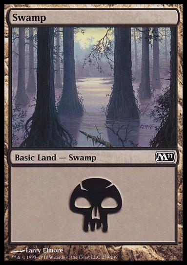 Magic the Gathering: 2011 Core Set (Base Set) card 239 Swamp