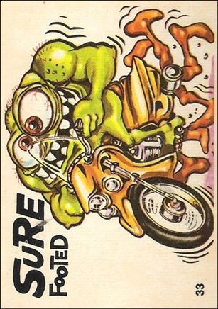 Silly Cycles (Base Set) card 33-B Sure Footed (Fan Art on Back) 