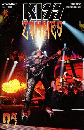 Kiss Zombies issue 4-D Photo Cover