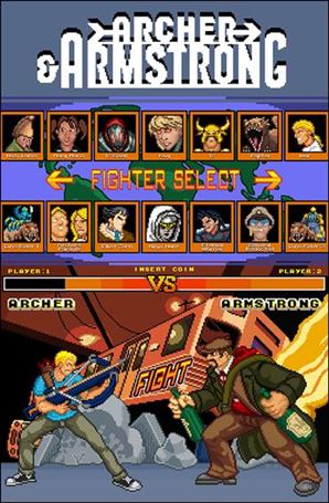 Archer & Armstrong (2012) issue 14-C Donovan Santiago 8-Bit Cover