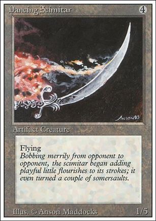 Magic the Gathering: Revised (Base Set) card 243 Dancing Scimitar