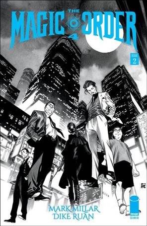 Magic Order 4 issue 2-B Dike Ruan B&W Cover
