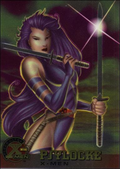 1996 Fleer Ultra X-Men All Chromium (Base Set) card 10 Psylocke