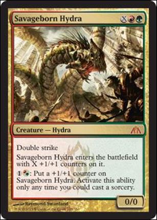 Magic the Gathering: Dragon's Maze (Base Set) card 100 Savageborn Hydra