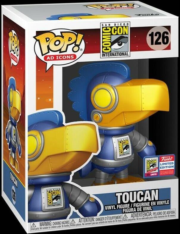 POP! Ad Icons figure 126 Toucan (Blue Robot) SDCC Special Edition