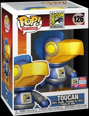 POP! Ad Icons figure 126 Toucan (Blue Robot) SDCC Special Edition