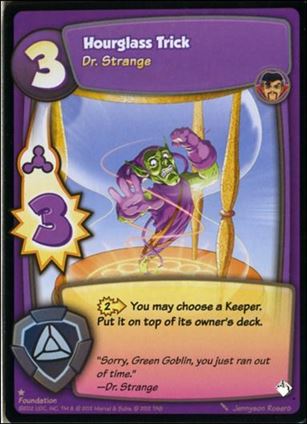 Super Hero Squad (Base Set) card 57 Hourglass Trick - Dr. Strange