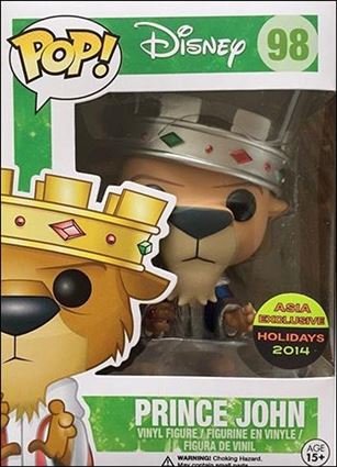 POP! Disney figure 98-B Prince John (Platinium Crown) Asia Exclusive