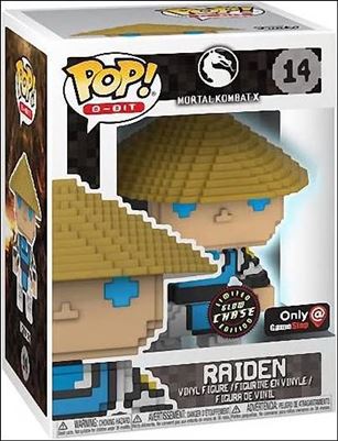 POP! 8-Bit figure 14-B Raiden (Glow) Chase GameStop Exclusive