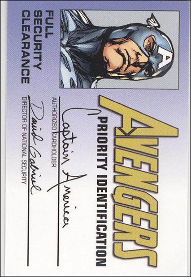 Avengers Priority Identification (Promo) card nn3 Captain America