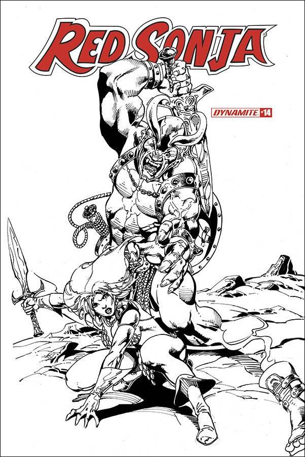 Red Sonja (2019) issue 14-I Roberto Castro 1:11 Black and White Cover