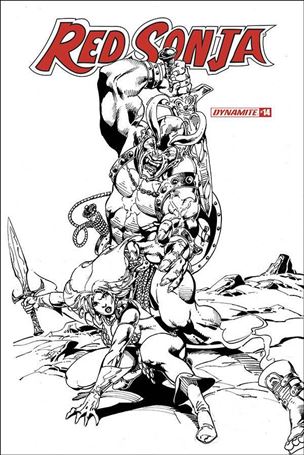 Red Sonja (2019) issue 14-I Roberto Castro 1:11 Black and White Cover