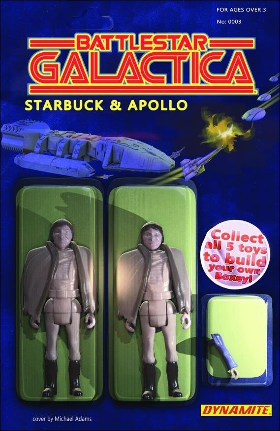 Battlestar Galactica (Classic) (2016) issue 3-B MIchael Adams Action Figure Cover