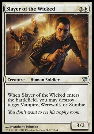 Magic the Gathering: Innistrad (Base Set) card 32 Slayer of the Wicked