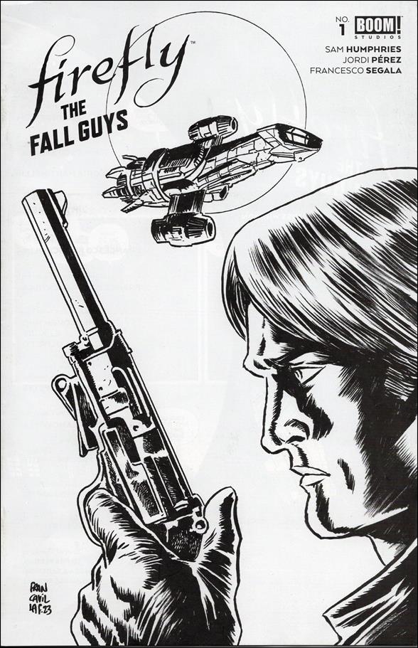 Firefly: The Fall Guys issue 1-G Francesco Francavilla B&W Cover