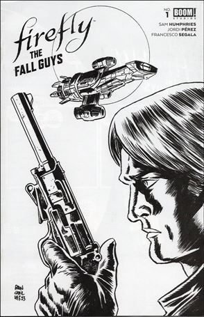 Firefly: The Fall Guys issue 1-G Francesco Francavilla B&W Cover