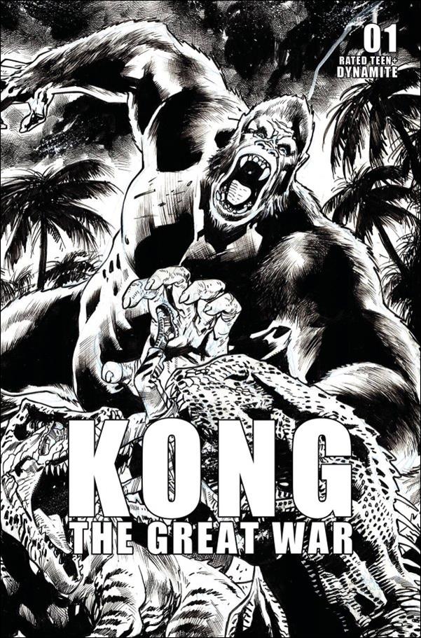 Kong: The Great War issue 1-F Bryan Hitch 1:10 B&W Cover
