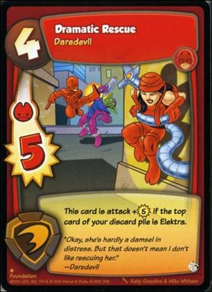Super Hero Squad (Base Set) card 43 Dramatic Rescue - Daredevil