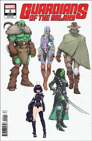 Guardians of the Galaxy (2023) issue 2-E Kev Walker 1:10 Design Cover