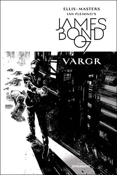 James Bond (2015) issue 1-J Gabriel Hardman FOC Black & White Cover
