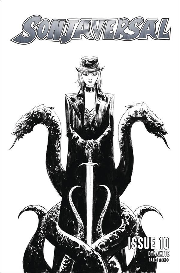 Sonjaversal issue 10-J Jae Lee 1:15 Black & White Cover
