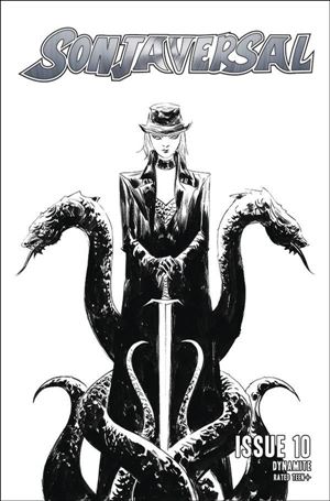 Sonjaversal issue 10-J Jae Lee 1:15 Black & White Cover
