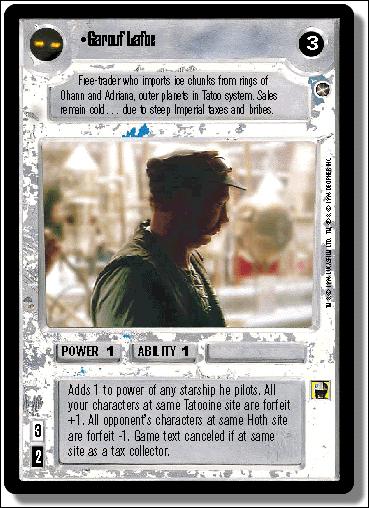 Star Wars: A New Hope Limited (Base Set) card 86 Garouf Lafoe