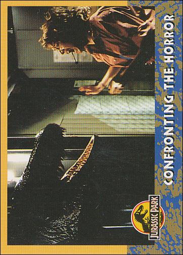 Jurassic Park (Base Set) card 62 Confronting the Horror